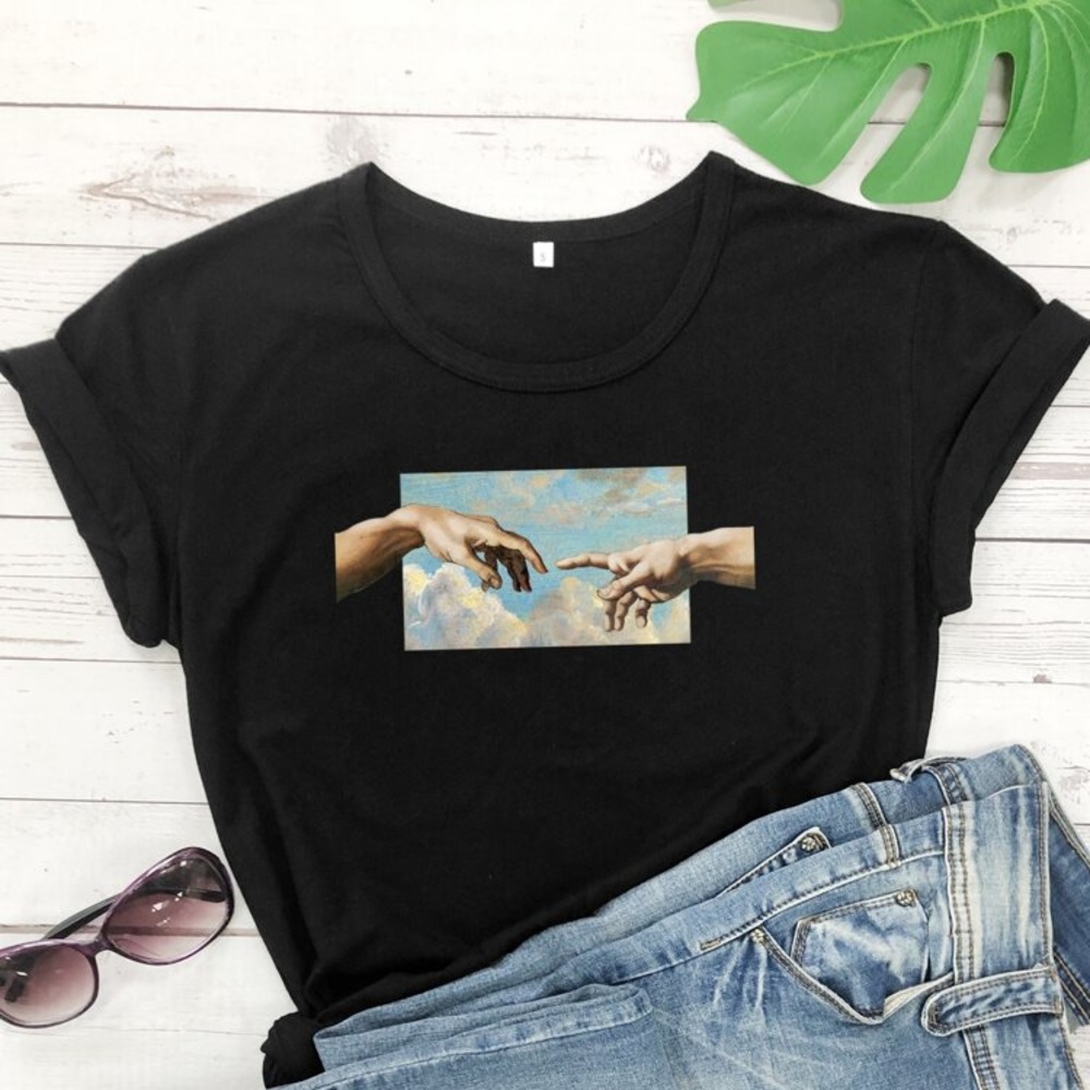 Finger And Sky Print Tee